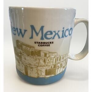 Starbucks New Mexico Collector Series Mug 2012 Ceramic Coffee Cup 16 oz White
